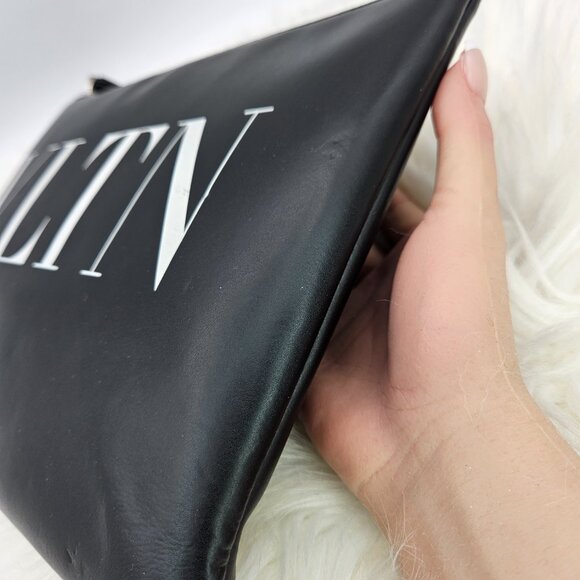 VLTN Leather Clutch Bag - Picture 9 of 13